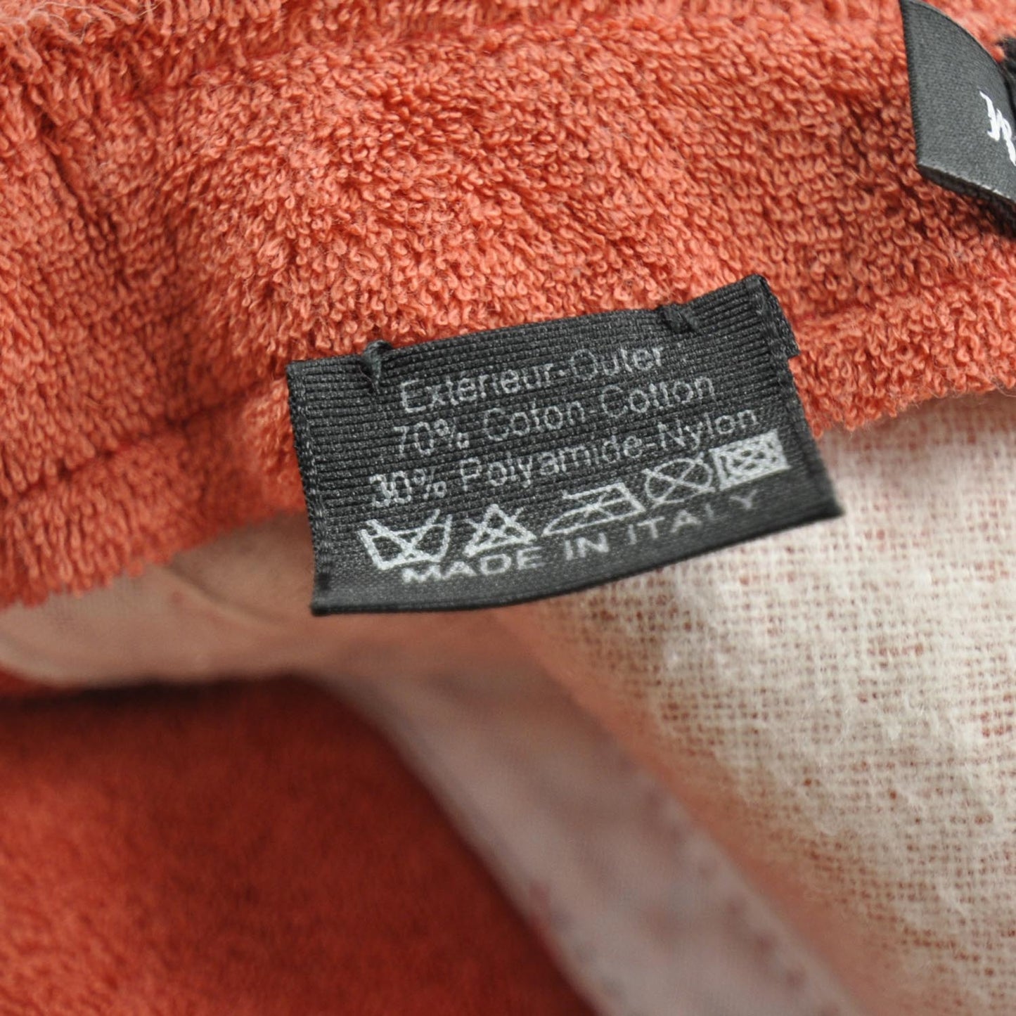 Terry Cotton Huge CC Logo Hat Cap M Orange 12P