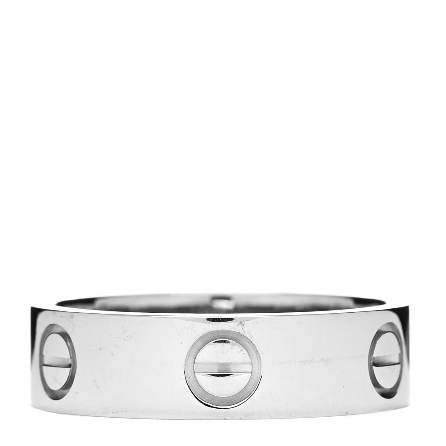 18K White Gold 5.5mm LOVE Ring 55 7.25