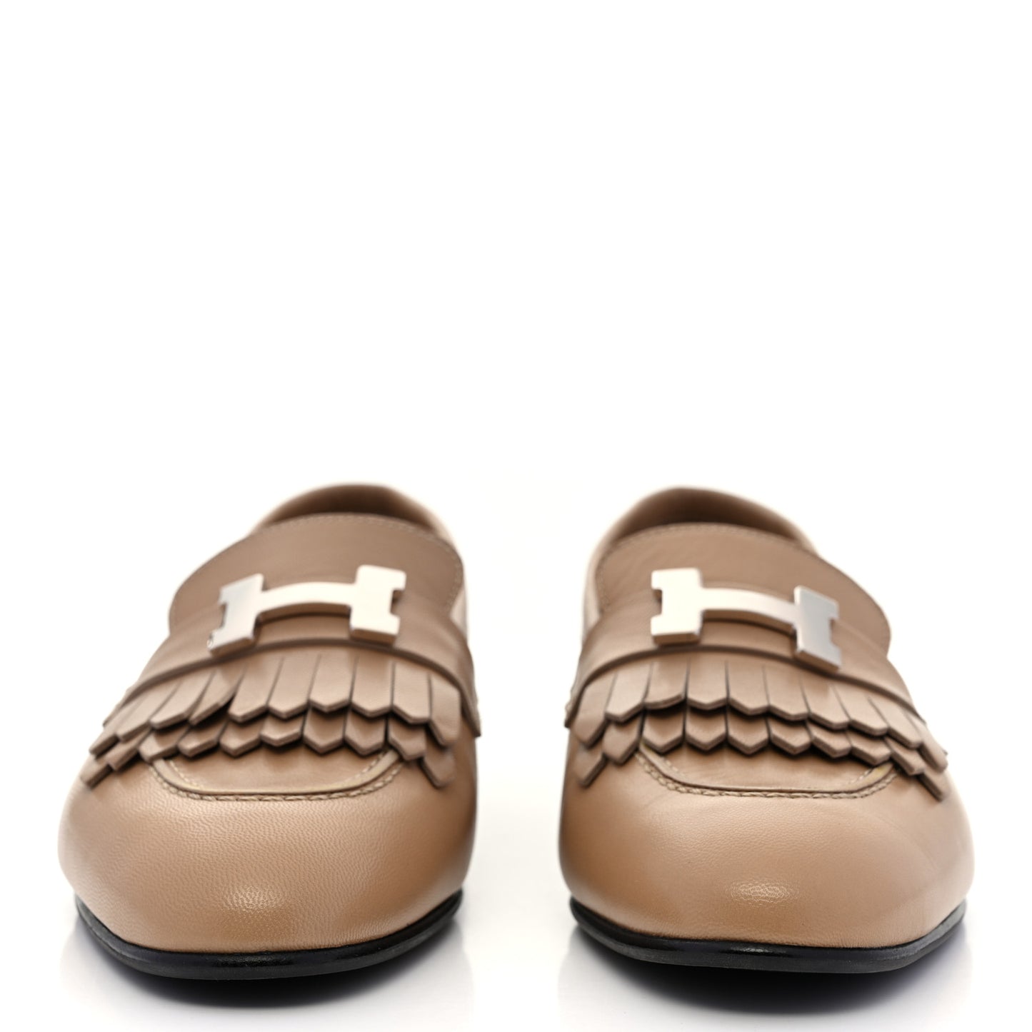 Goatskin Womens Royal Loafers 36 Beige Argile