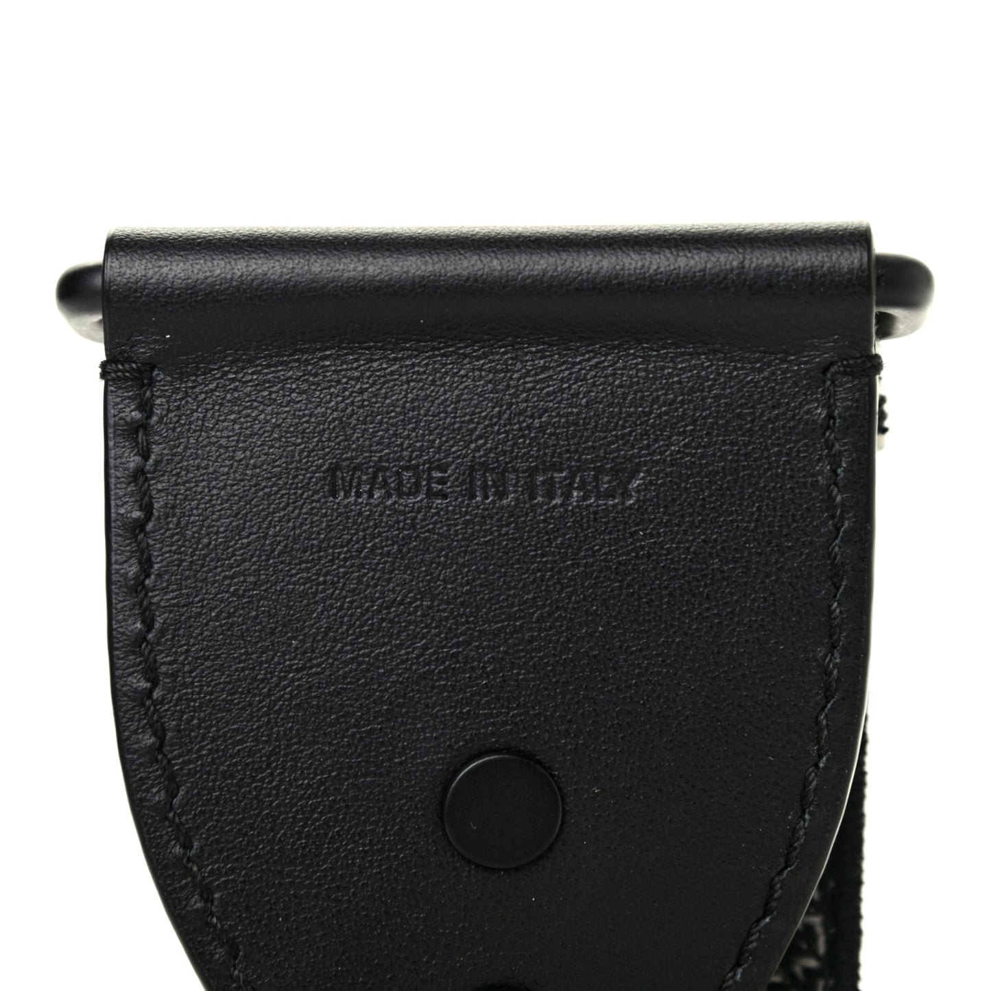 Canvas Embroidered Shoulder Strap Black Ultramatte
