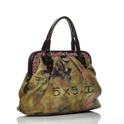Chanel Washed Toile Graffiti On The Pavements Bowler Khaki Multicolor 3 of 8