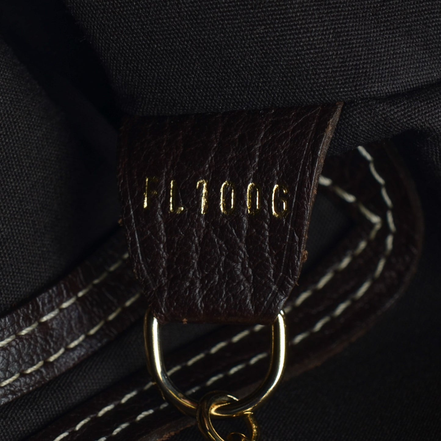 Mini Lin Monogram Bucket Bag Ebene