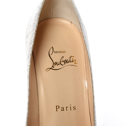 Christian Louboutin Glitter Luminor Decollete 554 100 Pumps 35.5 Edelweiss 7 of 8