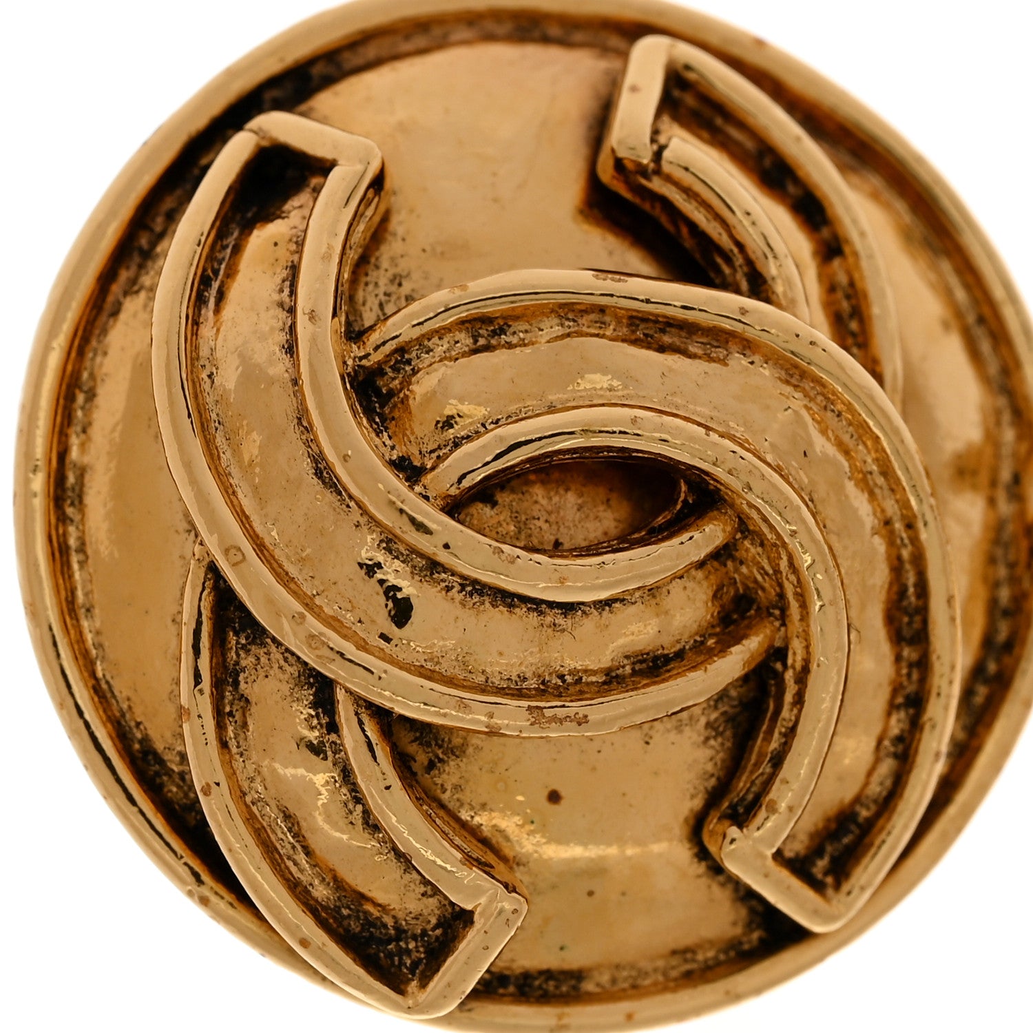 Chanel CC Drop Clip On Earrings Gold 5 of 6