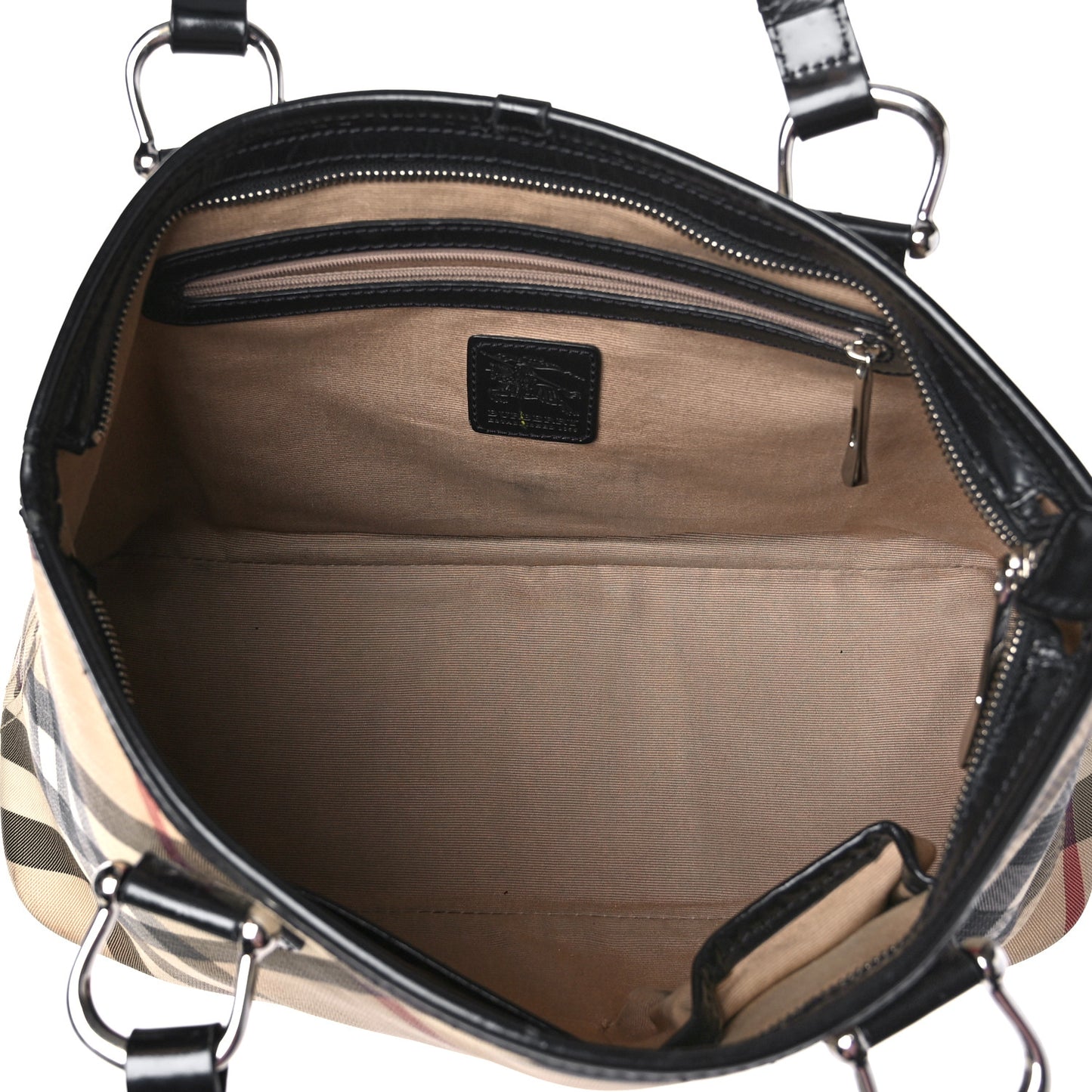 Supernova Check Small Nickie Tote Black