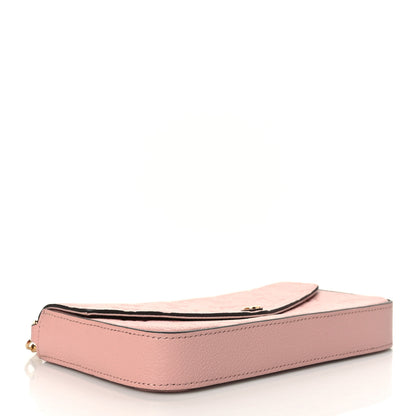 Louis Vuitton Empreinte Pochette Felicie Chain Wallet Rose Poudre 5 of 9