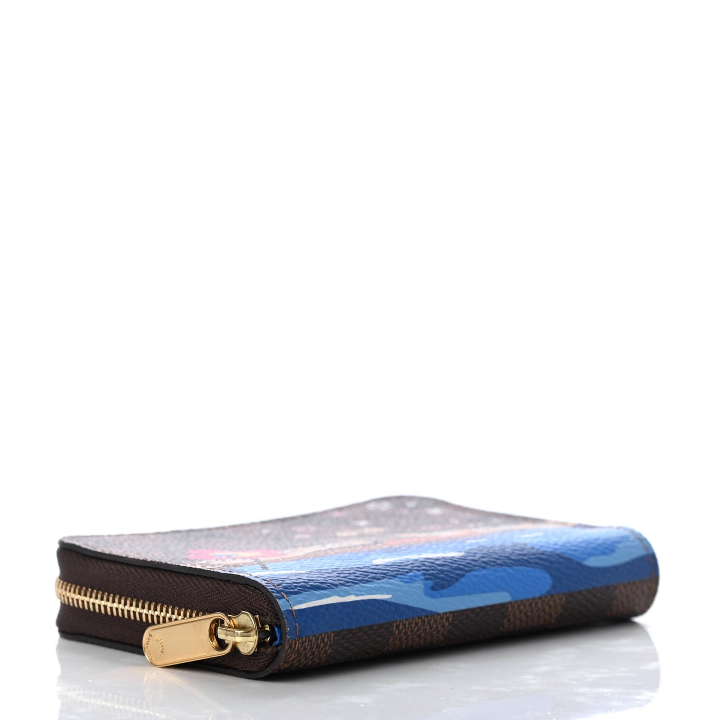 Damier Ebene 2019 Christmas Animation Zippy Coin Purse Blue