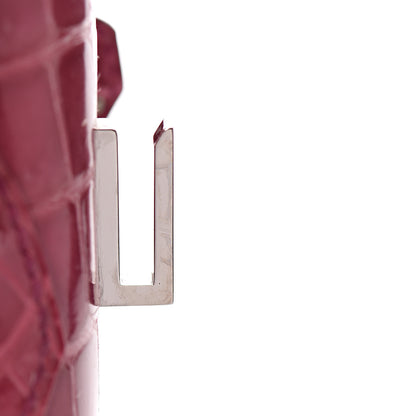 Hermes Shiny Porosus Crocodile Birkin 30 Rose Tyrien 23 of 36