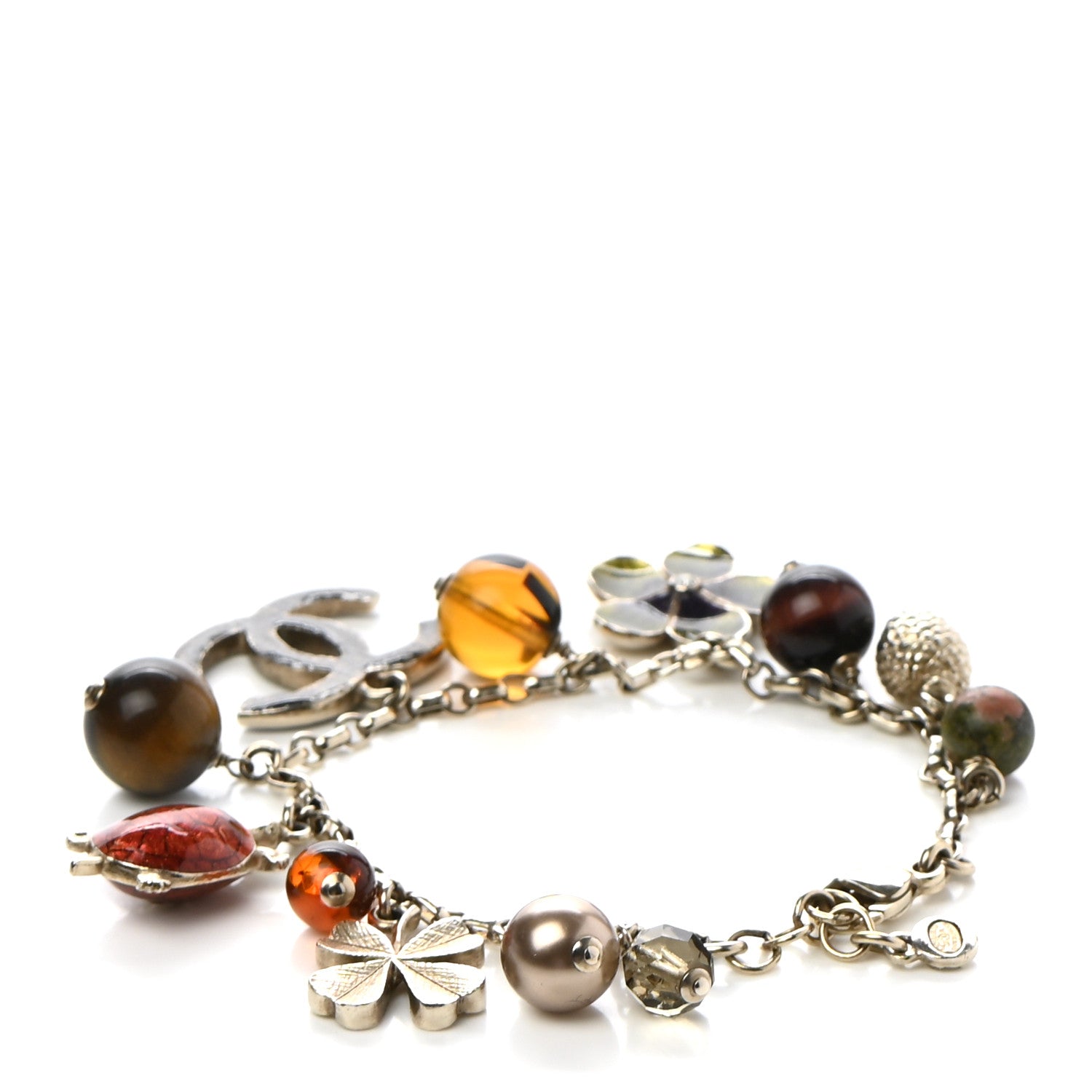 Chanel Metal Iconic Symbols Charm Bracelet Gold 3 of 5