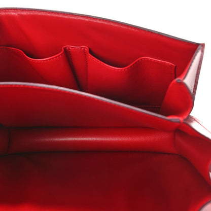 Celine Box Calfskin Medium Classic Box Flap Bag Red 5 of 8