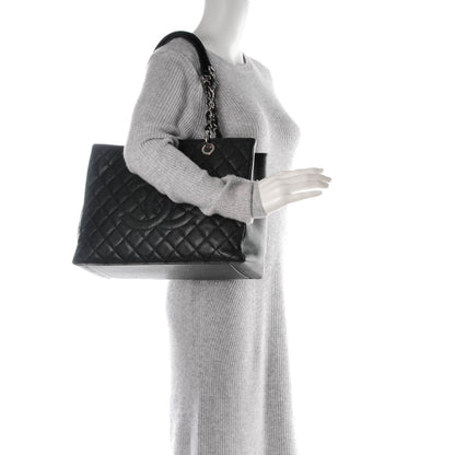 Chanel Caviar Quilted Grand Shopping Tote GST Black 2 of 7