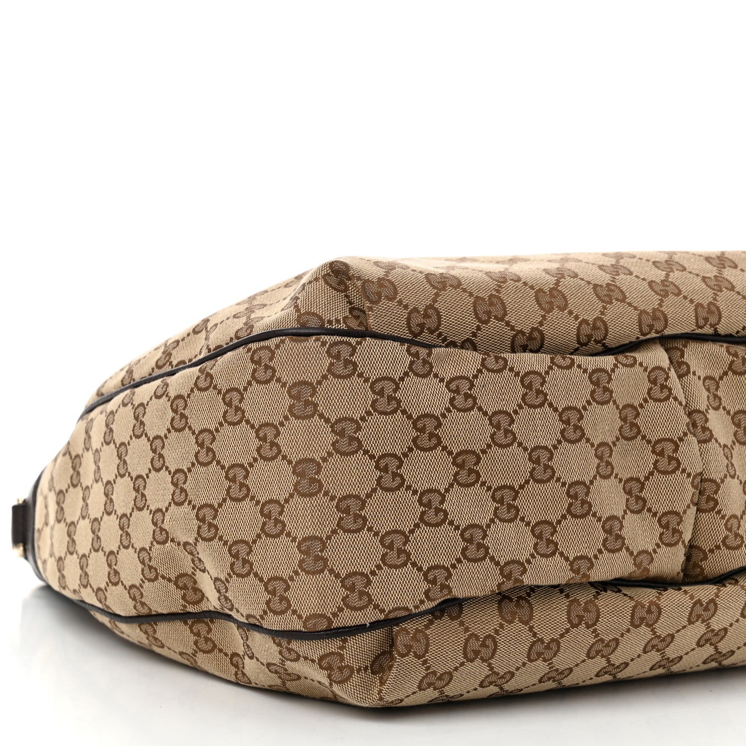 Gucci Monogram Web Medium Dressage Hobo Dark Brown 9 of 11