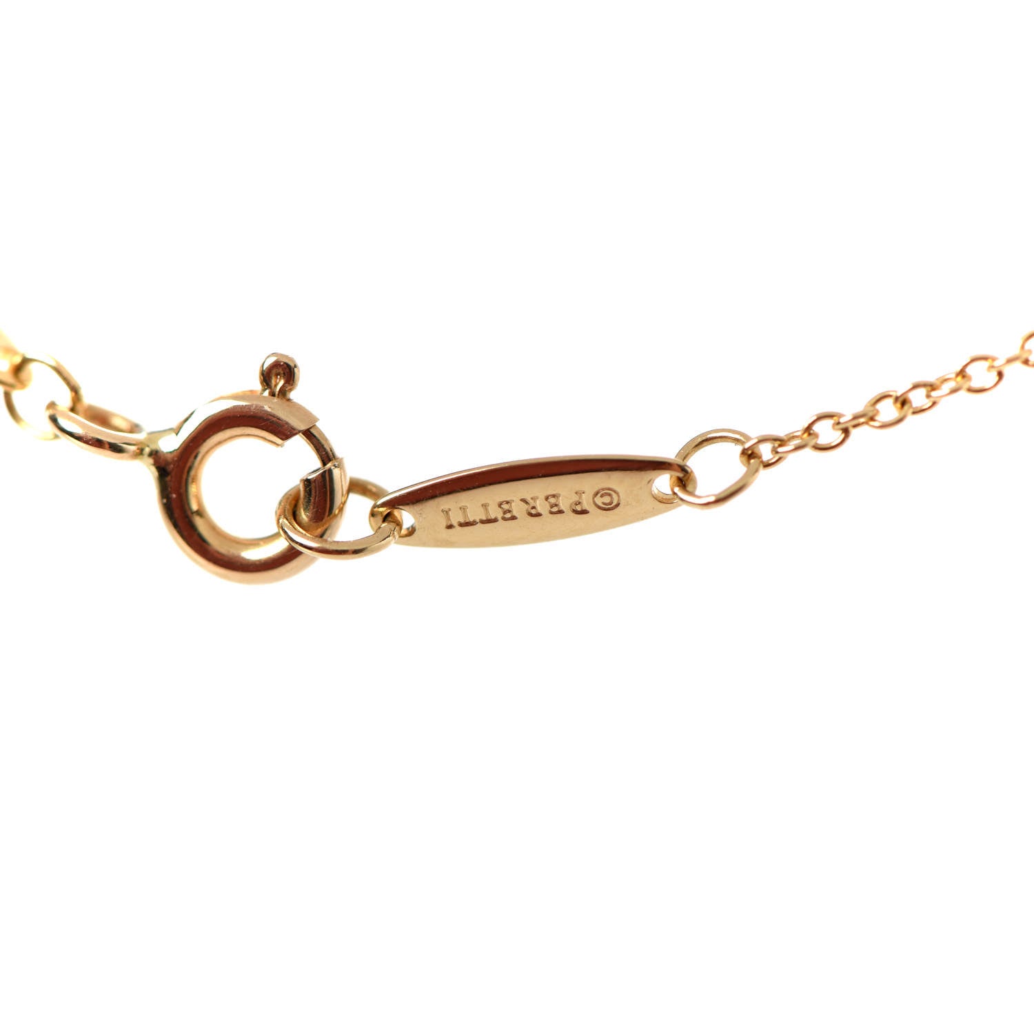 Tiffany 18K Yellow Gold Diamond .05ct Elsa Peretti Diamonds by the Yard Pendant Necklace 6 of 6