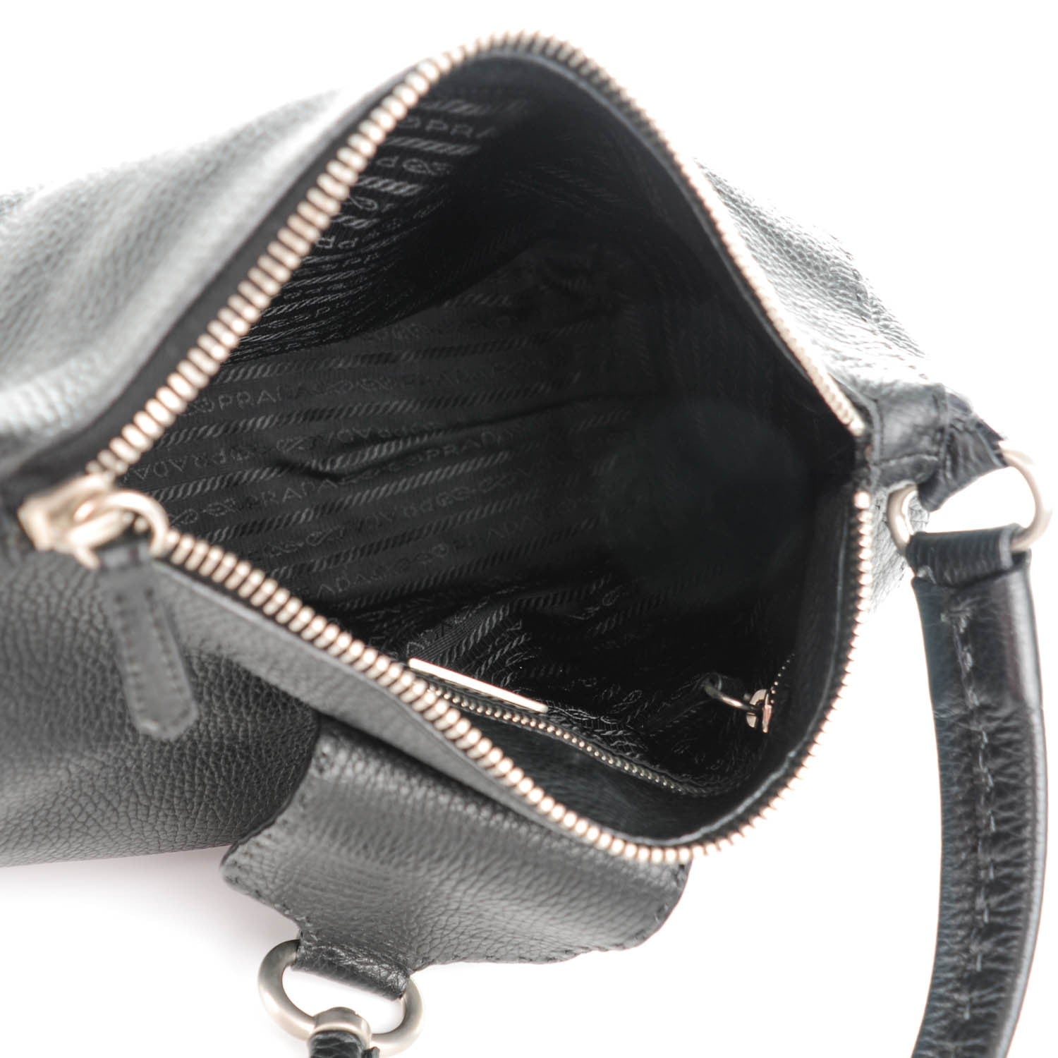 Prada Vitello Daino Hobo Nero Black 5 of 7