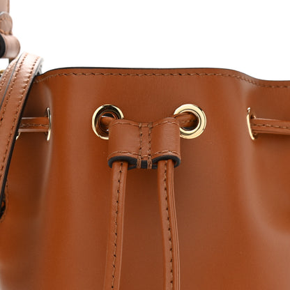 Fendi Vitello King F is Fendi Logo Embossed Mini Mon Tresor Bucket Bag Cuoio 8 of 10