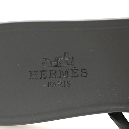 Hermes Rubber Chaine d'Ancre Rivage Sandals 35 Black 5 of 8