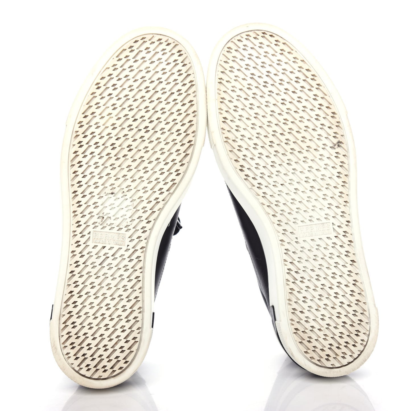 Calfskin Polo Sneakers 36.5 Black White