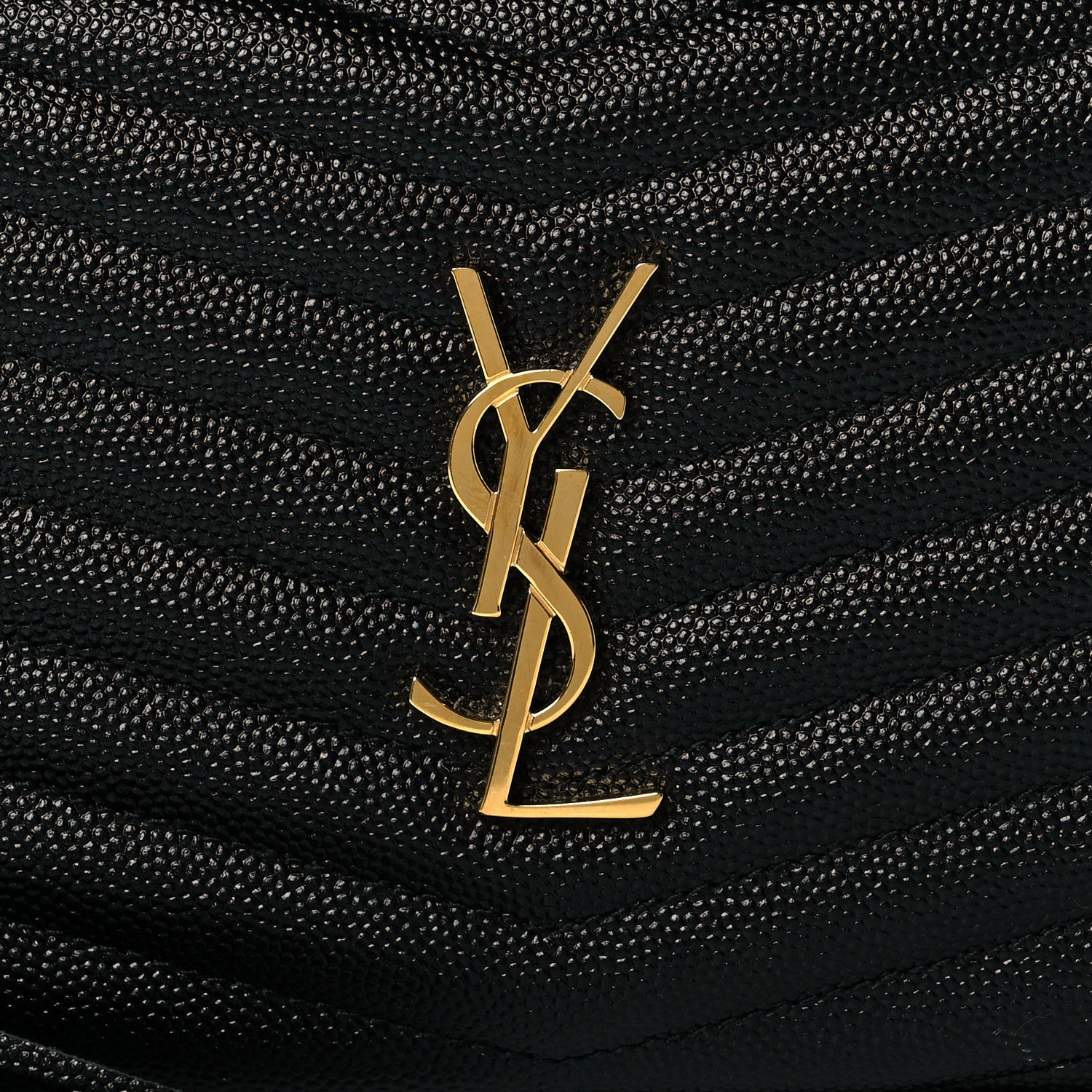 Saint Laurent Grain De Poudre Matelasse Monogram Mini Lou Camera Bag Black 8 of 10