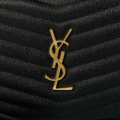 Saint Laurent Grain De Poudre Matelasse Monogram Mini Lou Camera Bag Black 8 of 10