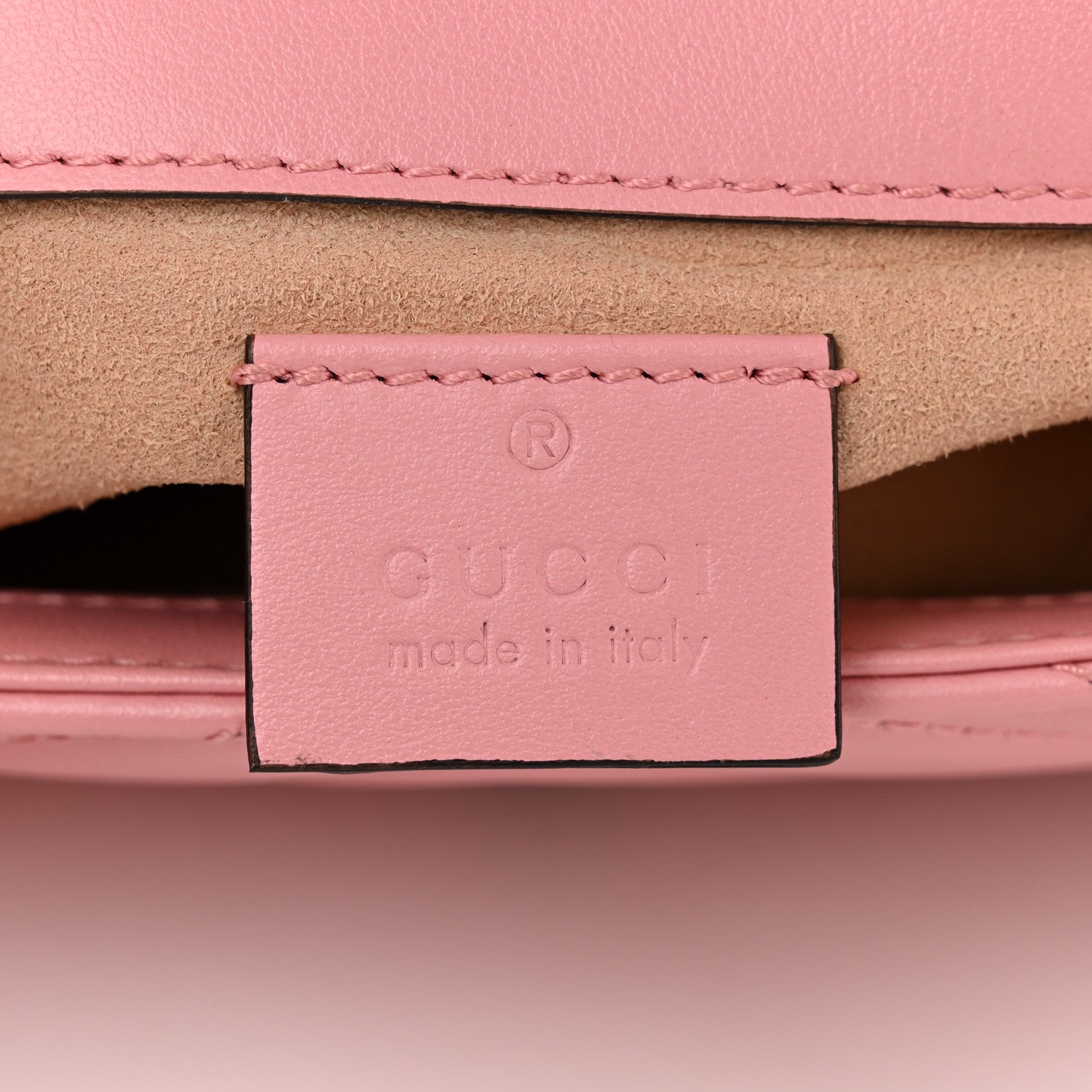 Gucci Calfskin Matelasse Super Mini GG Marmont Shoulder Bag Wild Rose 6 of 11