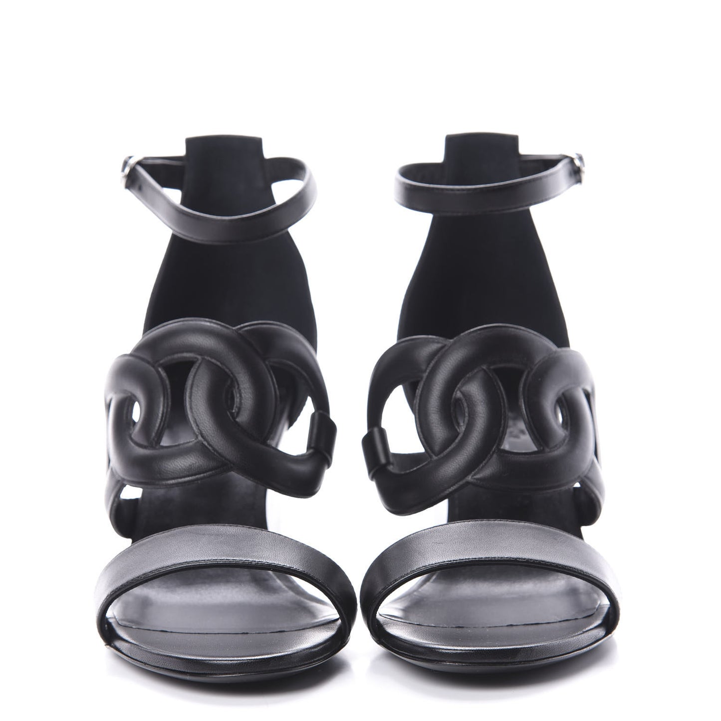 Nappa Brisbane Wedge Sandals 36 Black