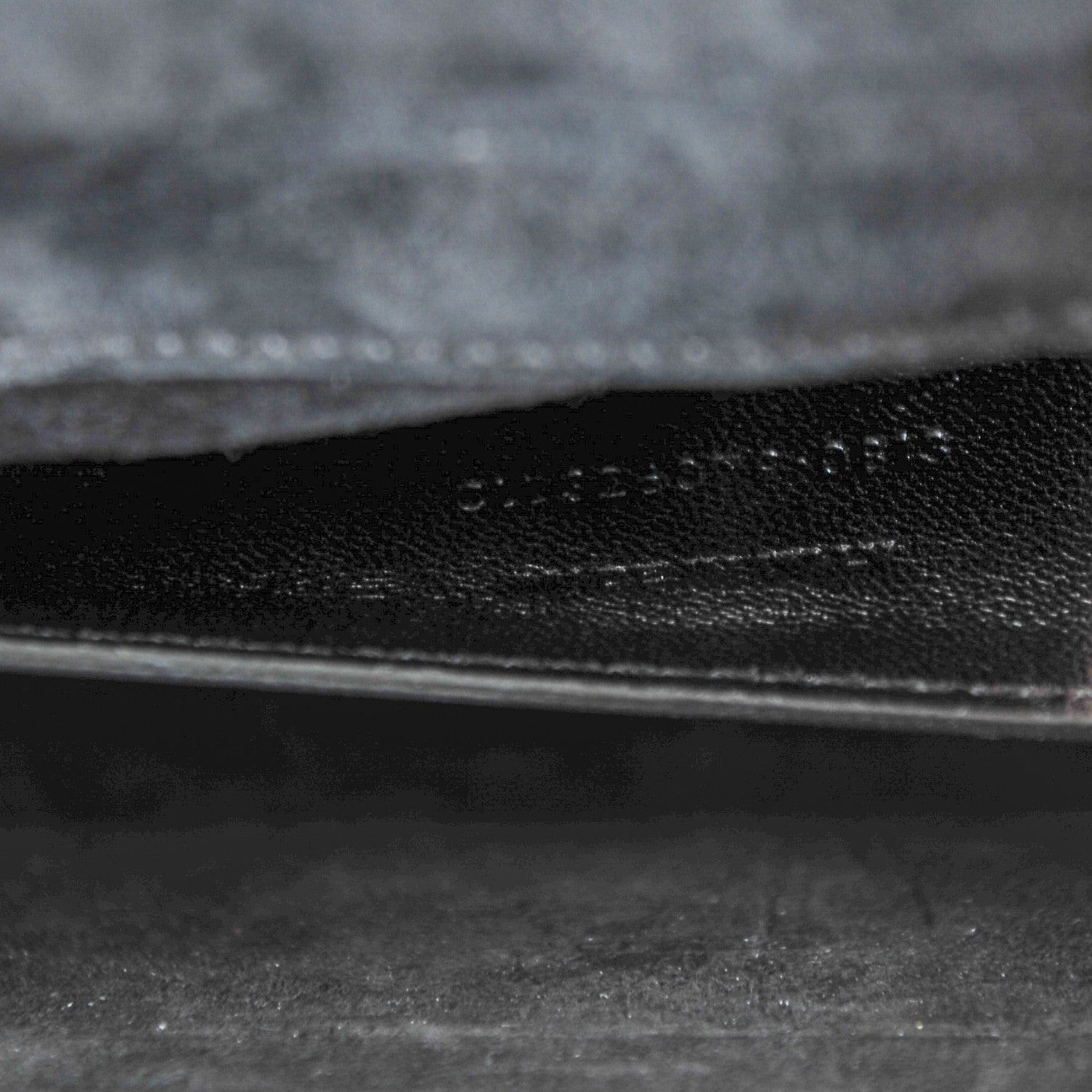 Saint Laurent Textured Patent Classic Monogram Clutch Black 7 of 7