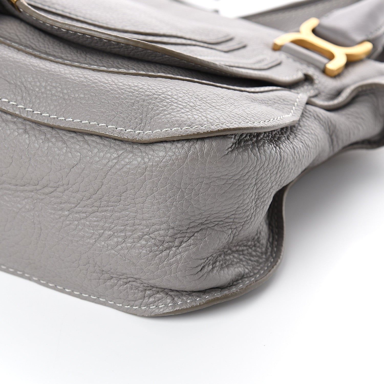 Chloe Calfskin Medium Marcie Satchel Cashmere Grey 8 of 8