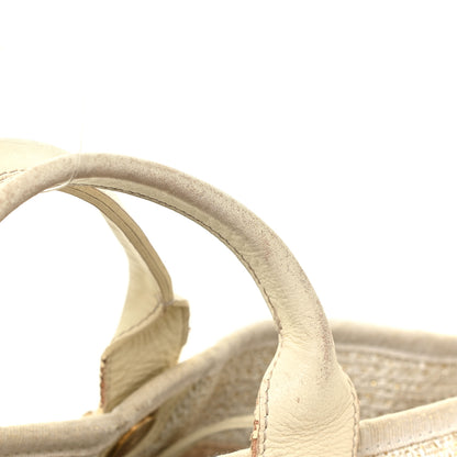 Chanel Canvas Large Deauville Tote Ivory 18 of 35