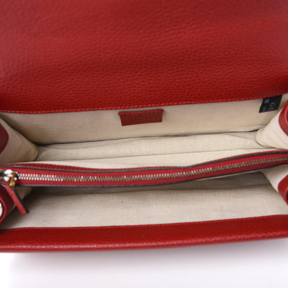 Gucci Dollar Calfskin Swarovski Crystal Small Dionysus Shoulder Bag Hibiscus Red 5 of 10
