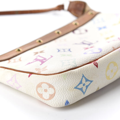 Louis Vuitton Monogram Multicolor Pochette Accessories White 6 of 14