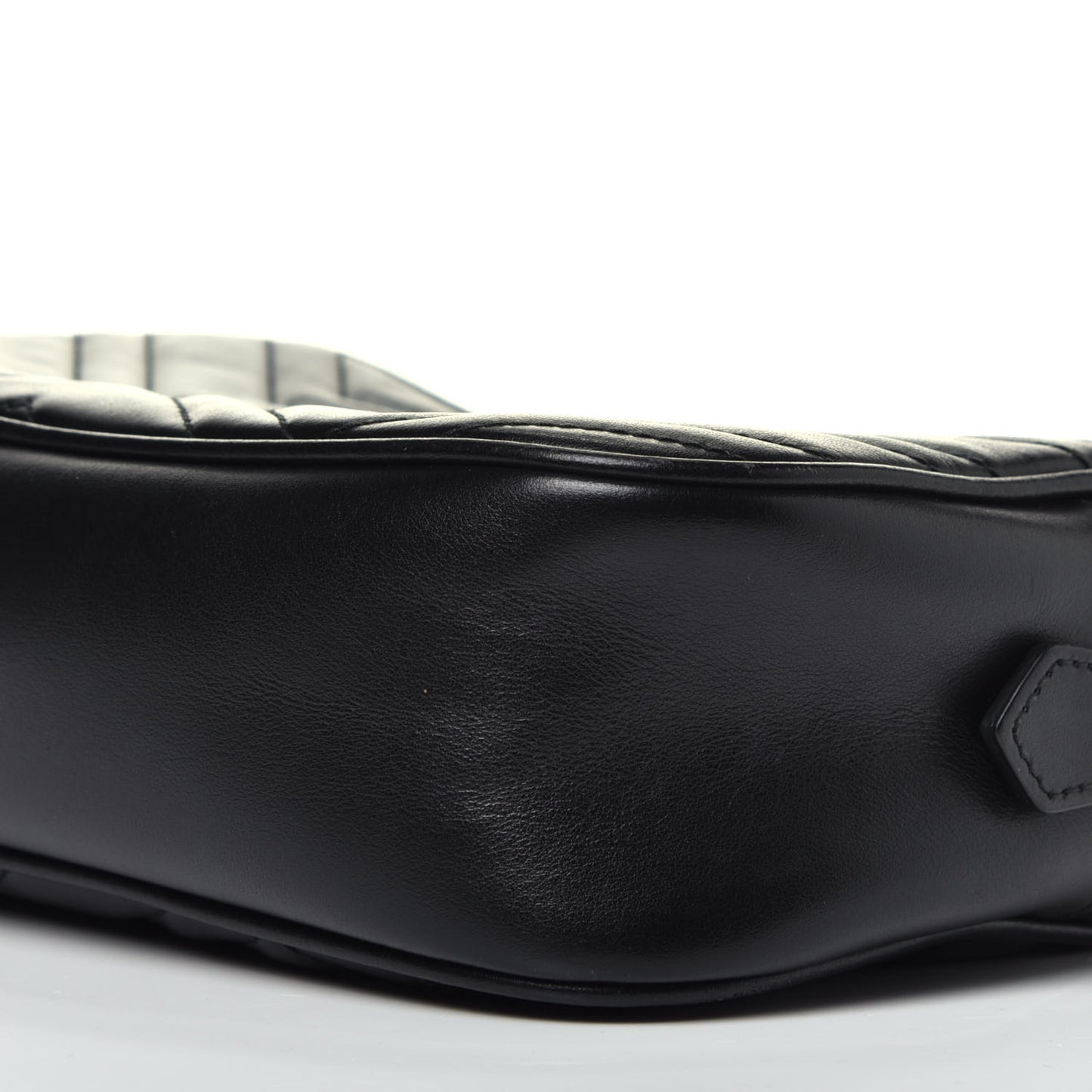Calfskin Matelasse Small GG Marmont Chain Shoulder Bag Black