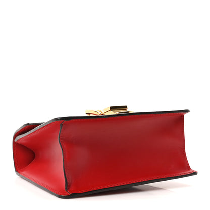 Gucci Calfskin Mini Sylvie Chain Shoulder Bag Hibiscus Red 4 of 10