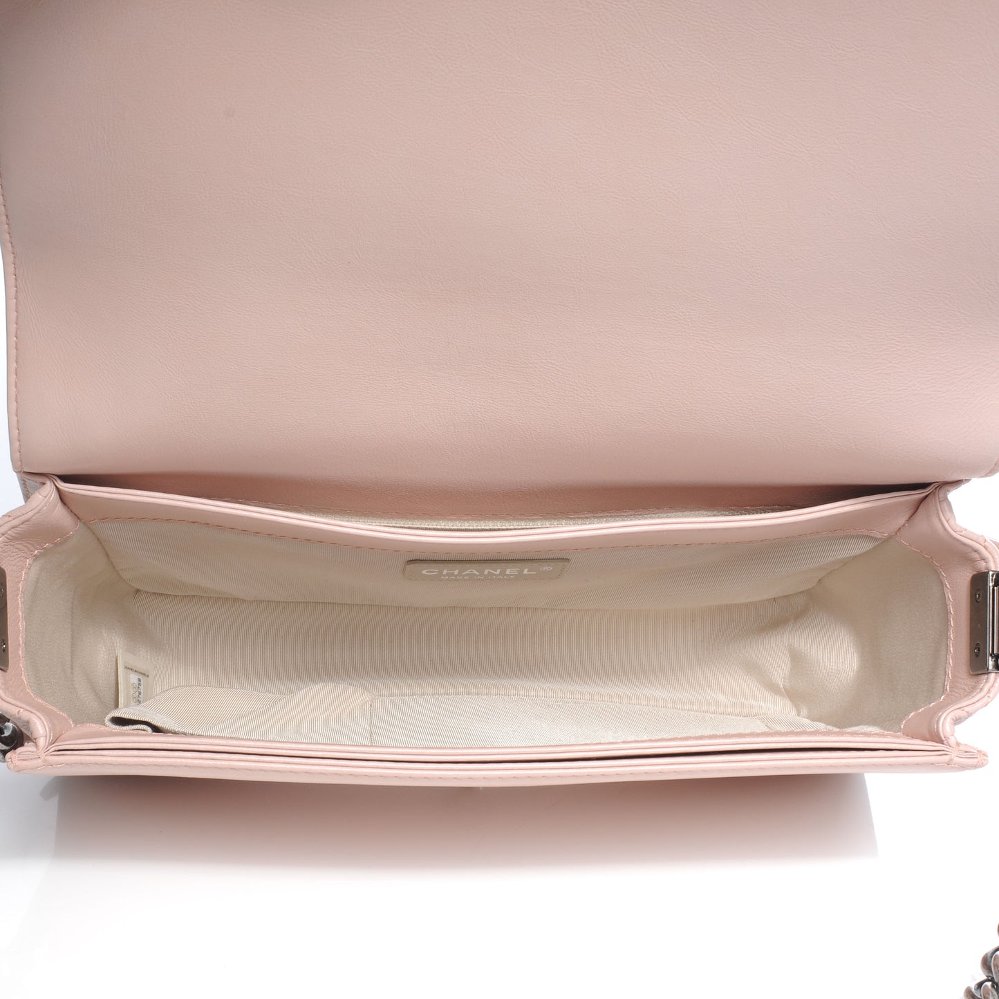 Calfskin Medium Boy Reverso Light Pink