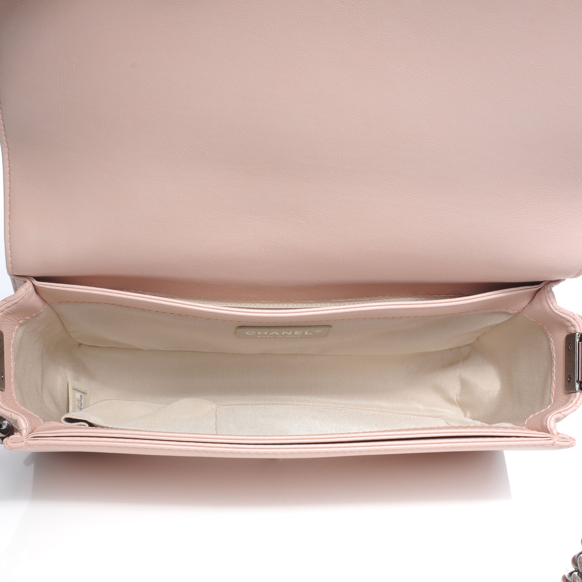 Chanel Calfskin Medium Boy Reverso Light Pink 6 of 8