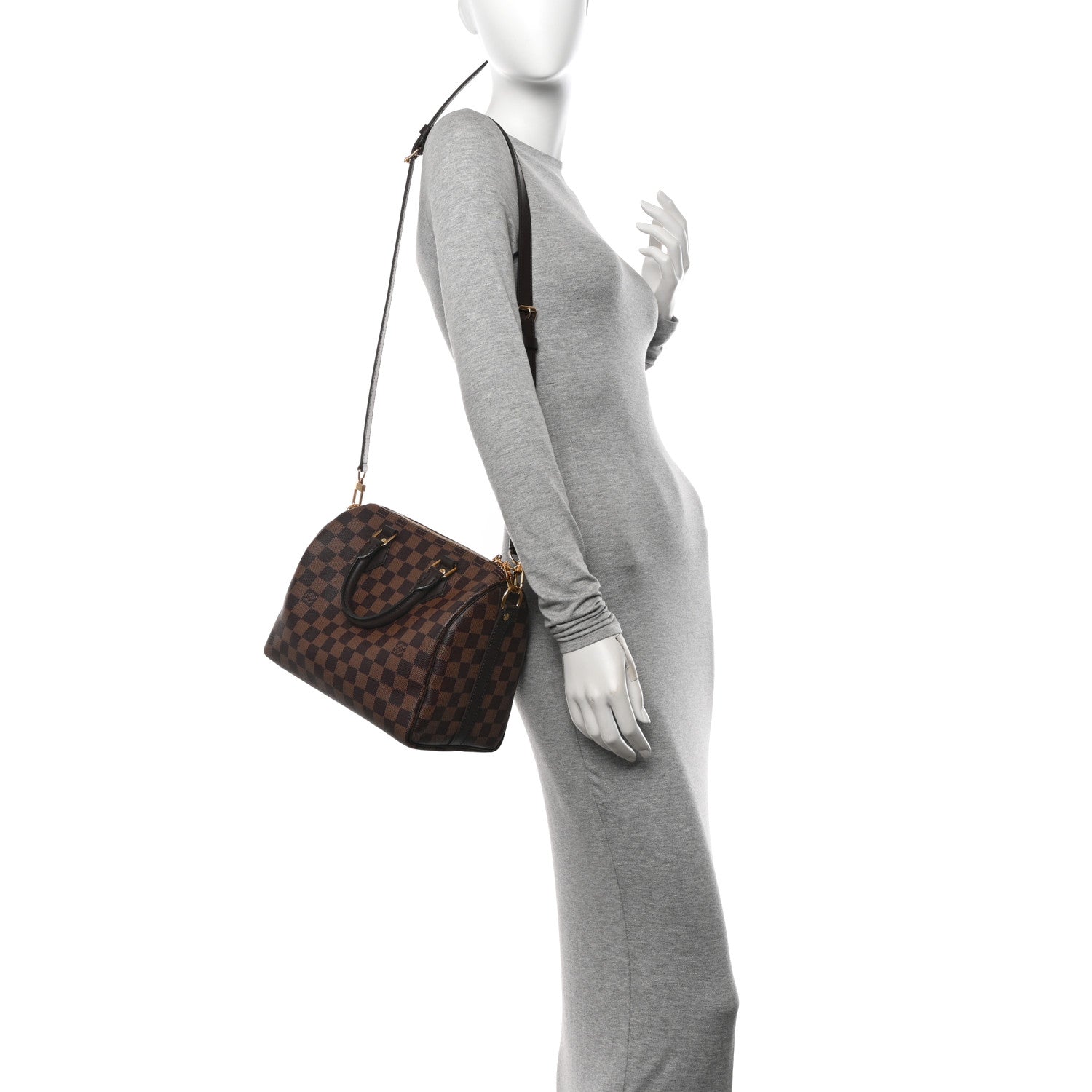 Louis Vuitton Damier Ebene Speedy Bandouliere 25 2 of 9
