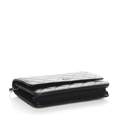 Chanel Caviar Quilted Wallet On Chain WOC Black 4 of 8