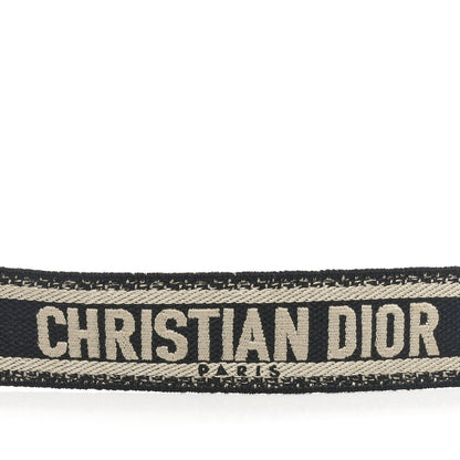 Christian Dior Canvas Embroidered Shoulder Strap Black 4 of 4