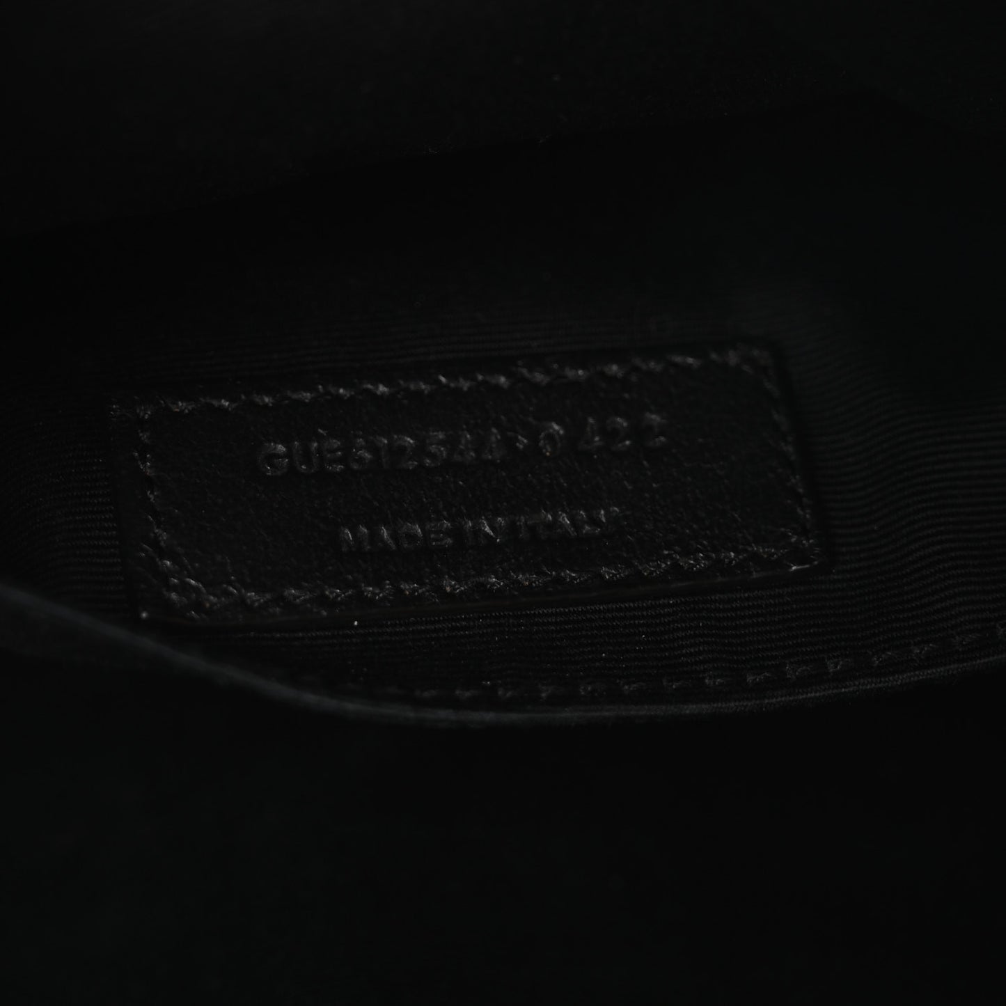 Calfskin Matelasse Monogram Lou Camera Bag Black