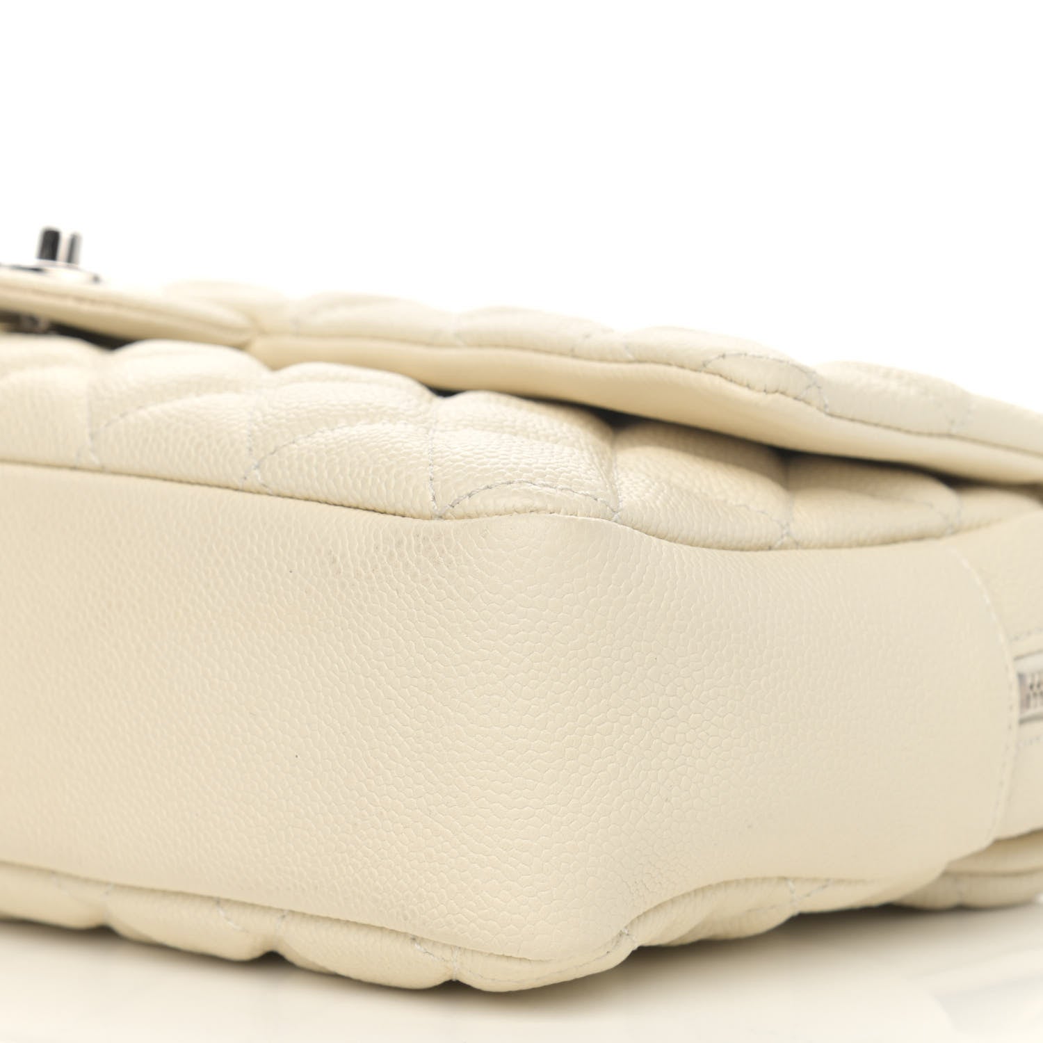 Chanel Caviar Quilted Jumbo Easy Flap Dark White 10 of 13