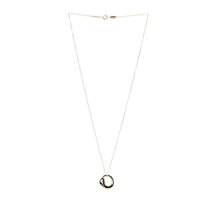 Tiffany 18K Yellow Gold 12mm Elsa Peretti Eternal Circle Pendant Necklace 3 of 6