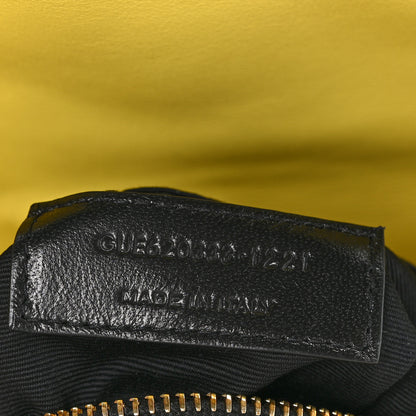 Saint Laurent Canvas Quilted Toy Loulou Puffer Monogram Chain Satchel Jaune Citron 7 of 10