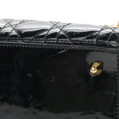 Christian Dior Patent Cannage Medium Lady Dior Black 11 of 15