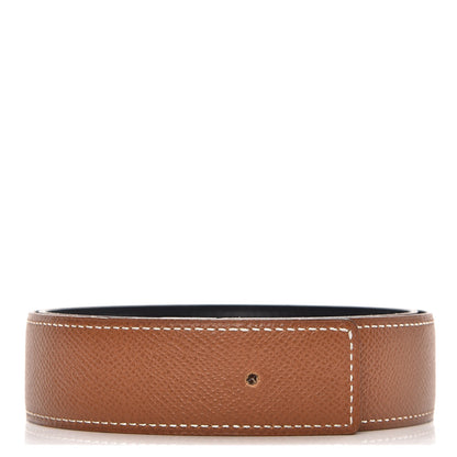 Hermes Box Courchevel 32mm Belt Strap 68 Black Gold 1 of 5