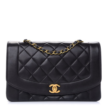 Chanel Lambskin Quilted Medium Single Flap Black 1 of 10