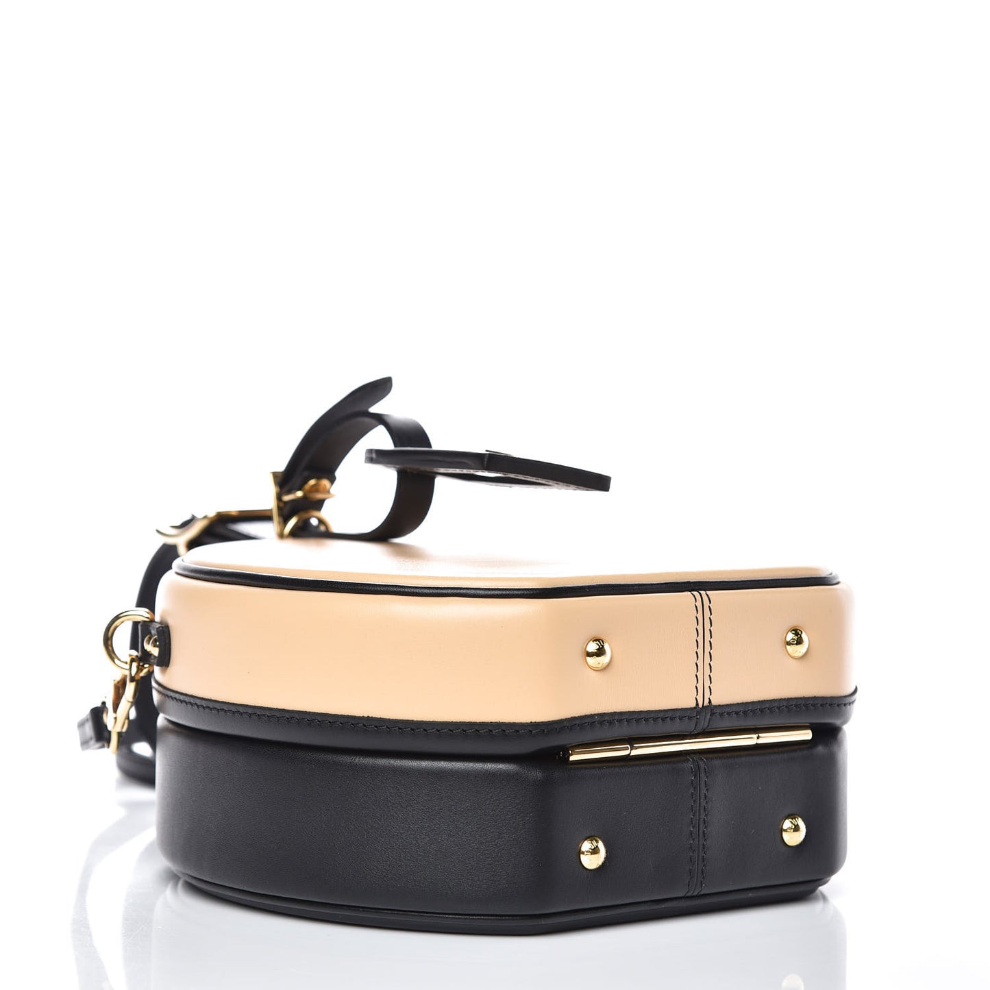 Calfskin Petite Boite Chapeau Black Beige