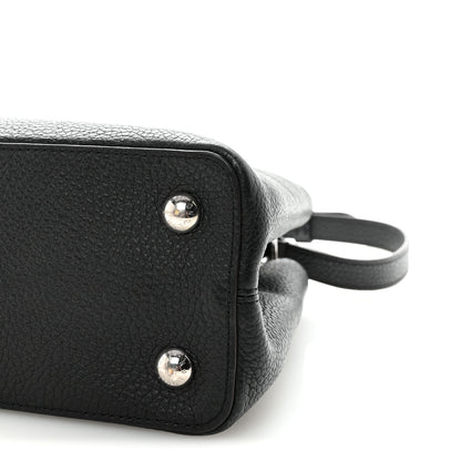 Louis Vuitton Taurillon Capucines PM Black 9 of 9