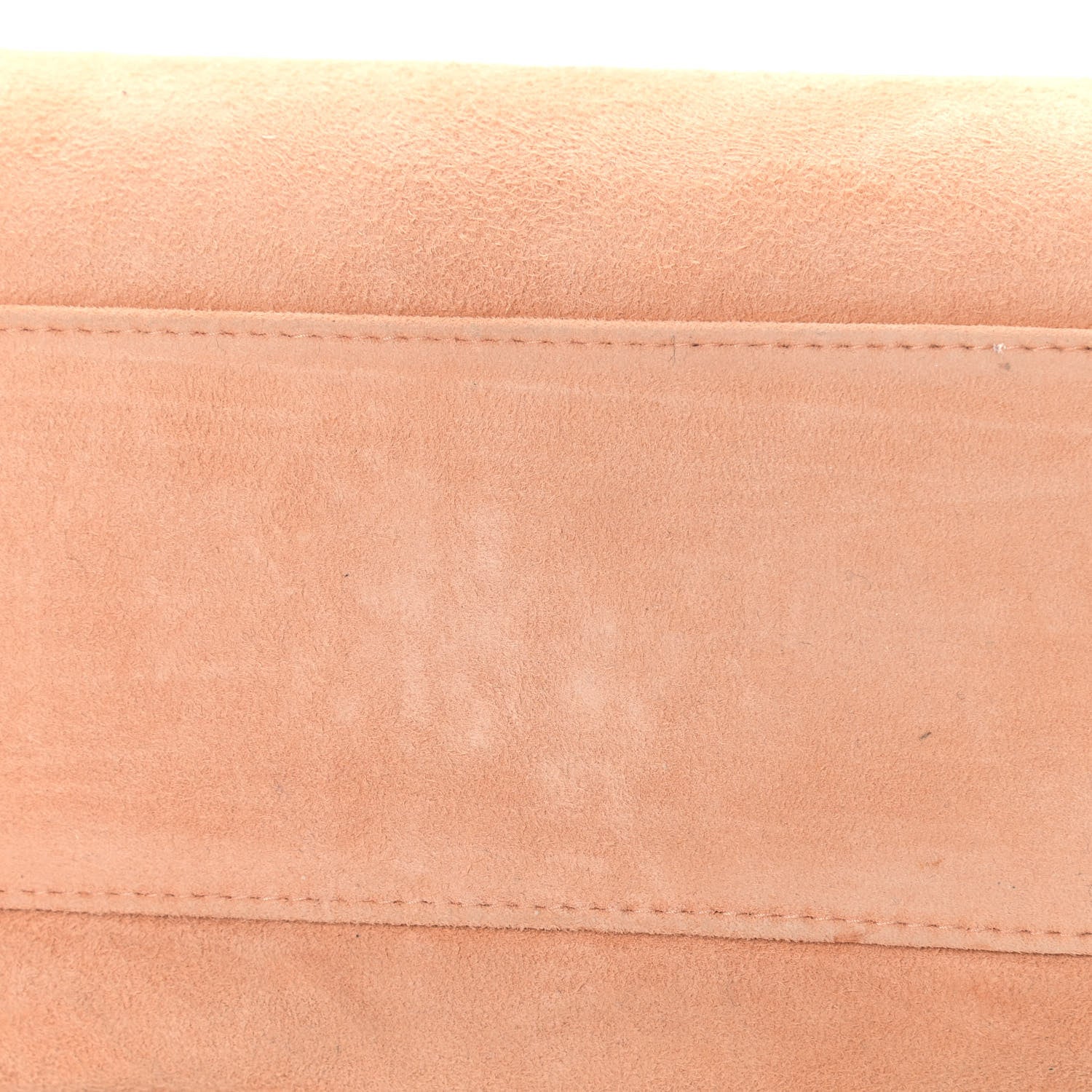 Chanel Suede Calfskin Shoulder Bag Light Orange 10 of 14