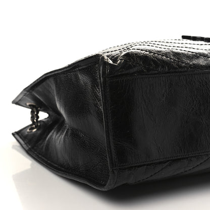 Saint Laurent Crinkled Calfskin Matelasse Monogram Niki Shoulder Bag Black 7 of 8