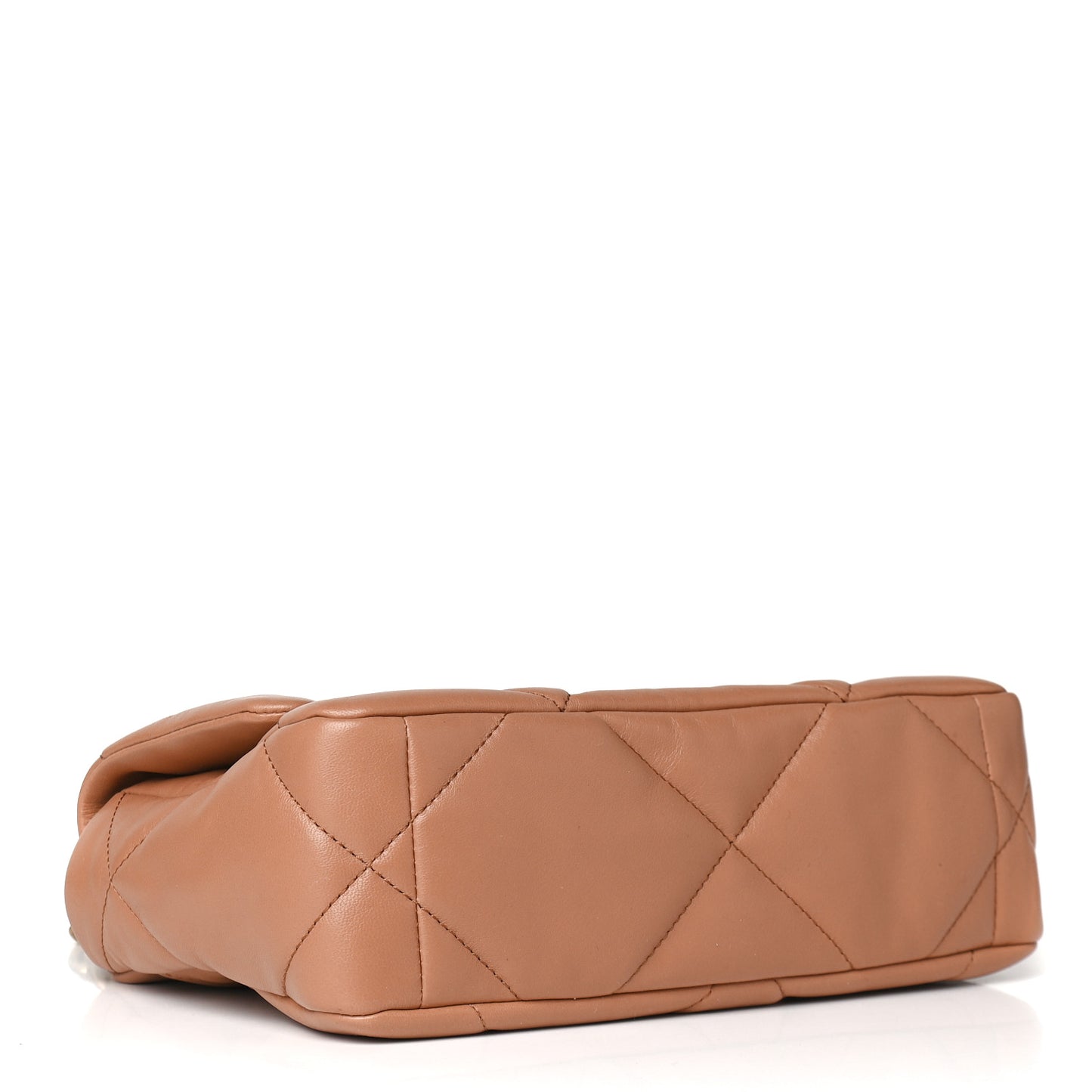 Lambskin Quilted Medium Chanel 19 Flap Brown