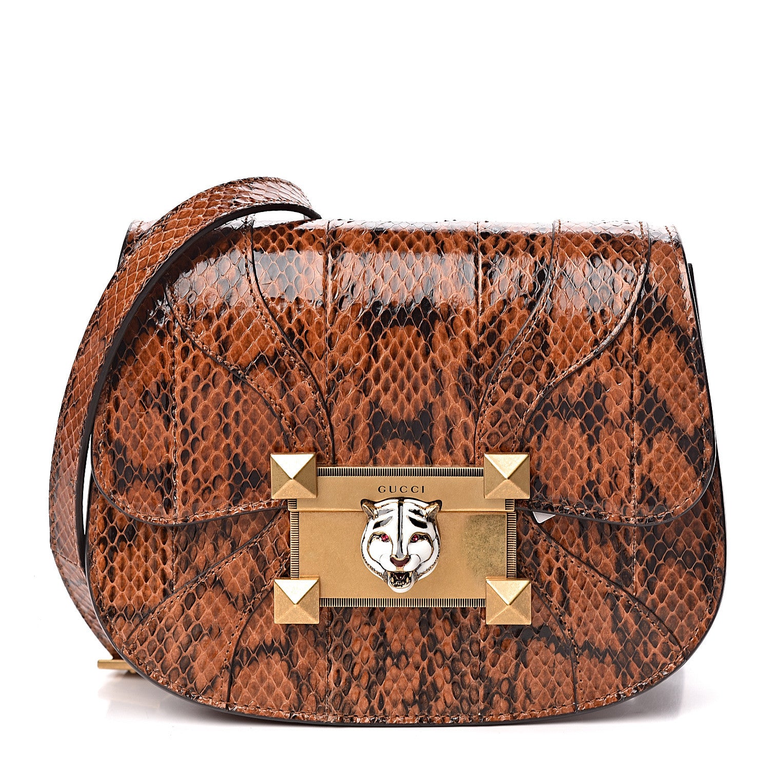 Gucci Elaphe Radiata Crystal Small Osiride Shoulder Bag Bright Cuir Ruby 1 of 10